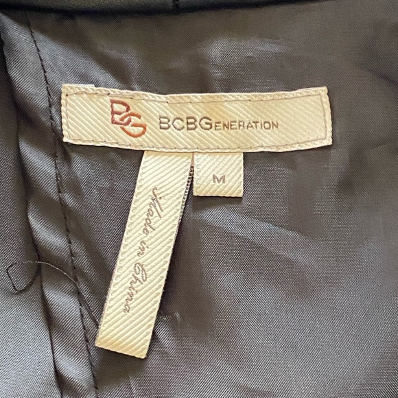 BCBGeneration Leather and Stretchy Knit Jacket Moto, Edgy, Street Style, Urban - Picture 3 of 10